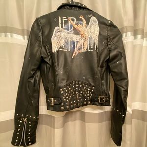 Led Zeppelin Leather Jacket RARE